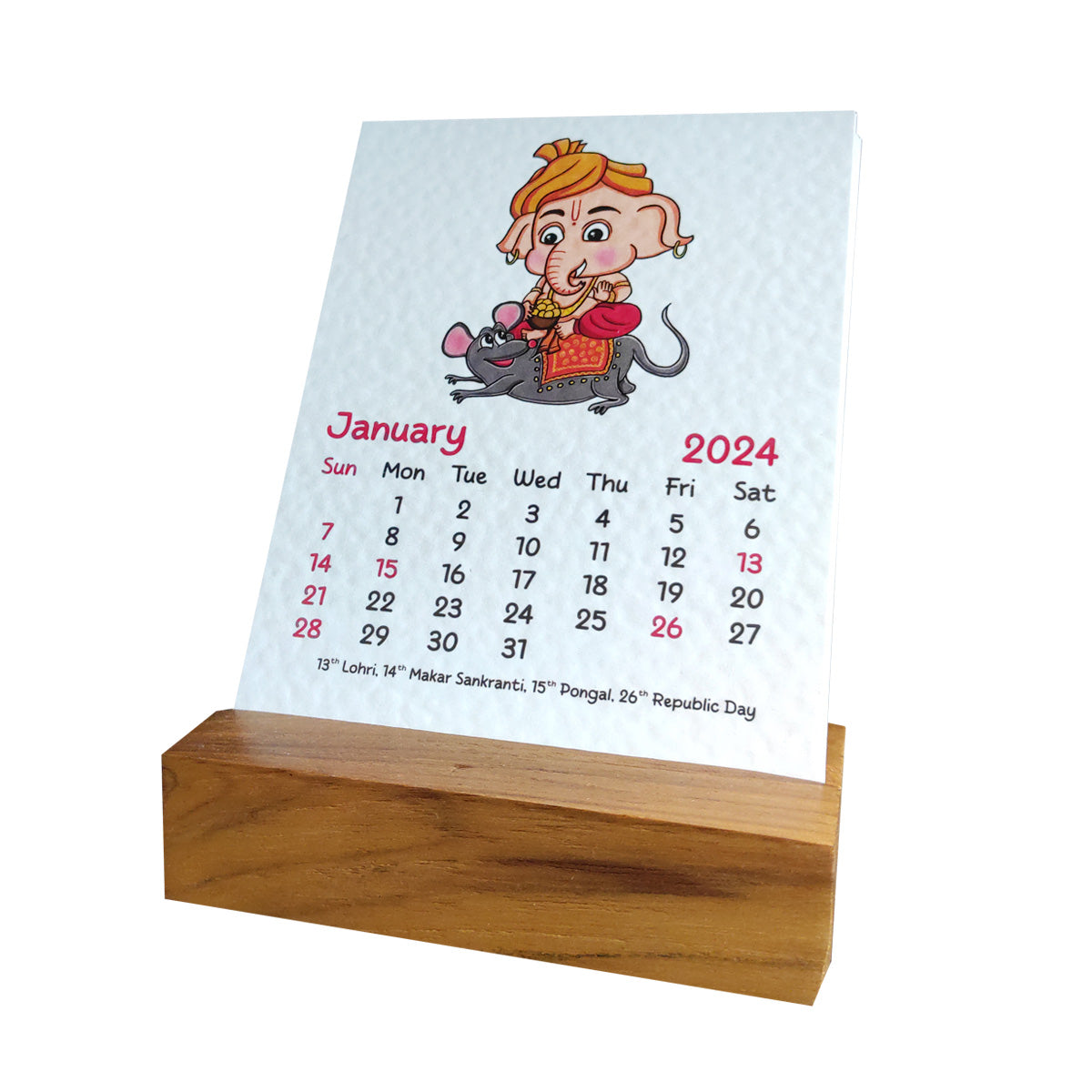 Baby God Avatar Desk Calendar 2024