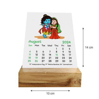 Baby God Avatar Desk Calendar 2024